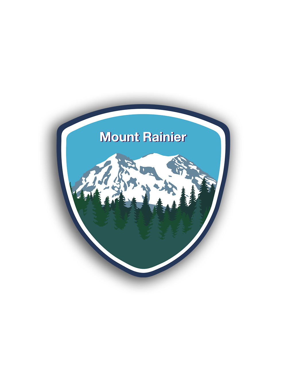 Mount Rainier Vinyl Sticker